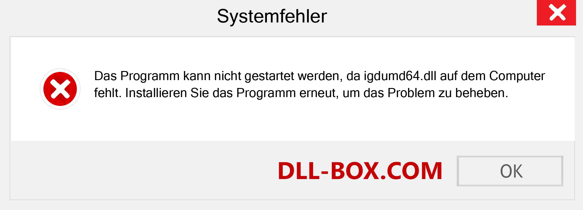 igdumd64.dll-Datei fehlt?. Download für Windows 7, 8, 10 - Fix igdumd64 dll Missing Error unter Windows, Fotos, Bildern