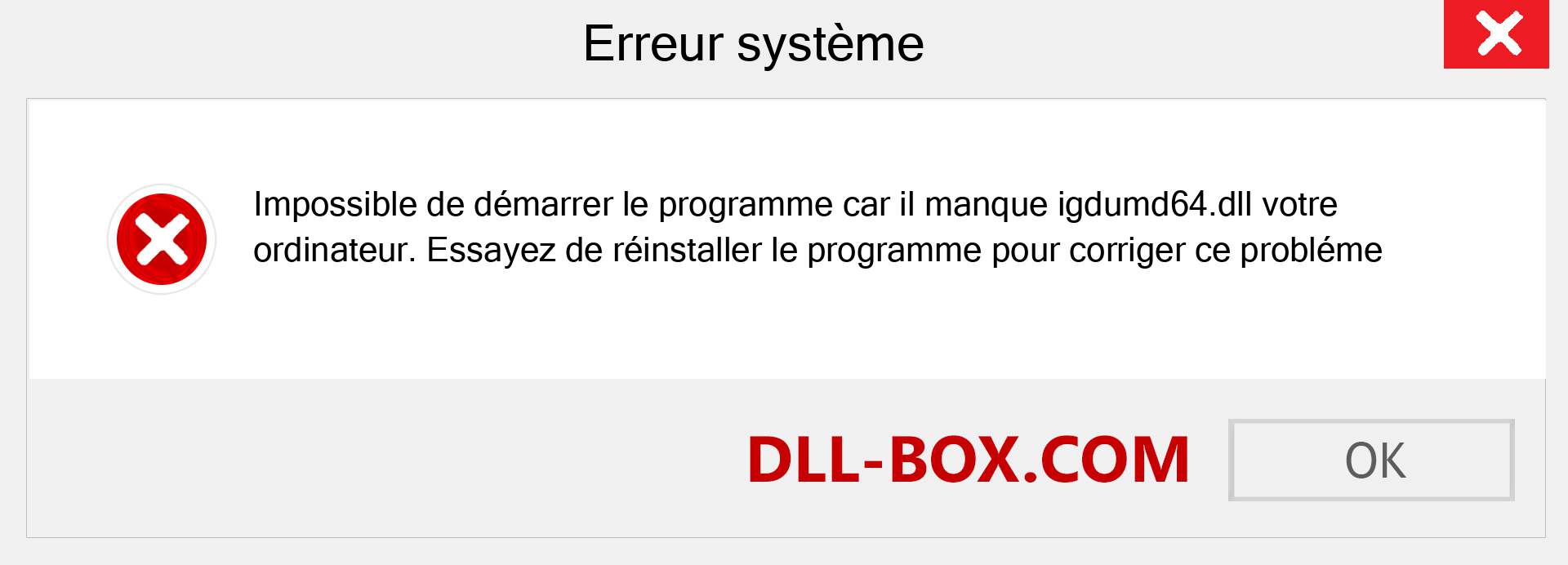 Le fichier igdumd64.dll est manquant ?. Télécharger pour Windows 7, 8, 10 - Correction de l'erreur manquante igdumd64 dll sur Windows, photos, images